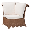 bali & pari Detta Natural Rattan 3-Piece Sectional Set
