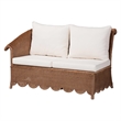 bali & pari Detta Natural Rattan 4-Piece Sectional Set
