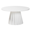 bali & pari Parvana Round Coffee Table with Fluted Pedestal Base
