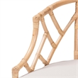 bali & pari Padma Natural Rattan Dining Chair - Handwoven Barrel Accent Chair