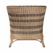 bali & pari Elda Natural Rattan Accent Chair - Wicker Barrel-Back Chair