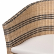 bali & pari Elda Natural Rattan Accent Chair - Wicker Barrel-Back Chair