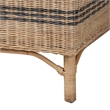bali & pari Elda Natural Rattan Accent Chair - Wicker Barrel-Back Chair