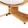 bali & pari Tulip Natural Rattan Lounge Chair - Handwoven Wicker Accent Seating