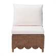bali & pari Detta Natural Rattan Accent Chair Handwoven Wicker Lounge Chair