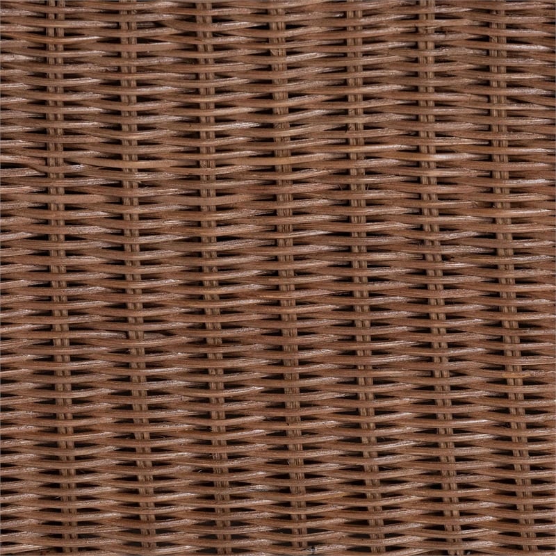 bali & pari Detta Natural Rattan Accent Chair Handwoven Wicker Lounge Chair