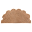 bali & pari Callias Natural Rattan Scalloped Headboard Queen