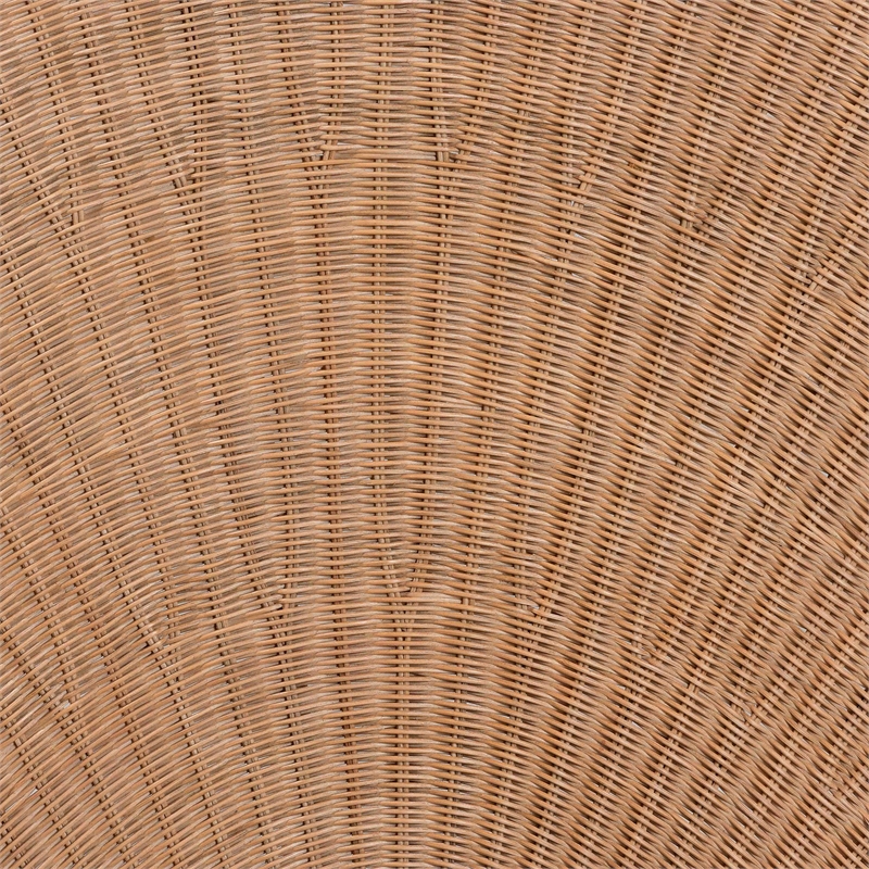 bali & pari Callias Natural Rattan Scalloped Headboard Queen