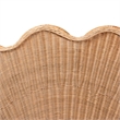 bali & pari Callias Natural Rattan Scalloped Headboard Queen