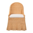 bali & pari Maya Natural Rattan Accent Chair Light Honey
