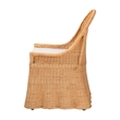 bali & pari Maya Natural Rattan Accent Chair Light Honey
