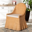 bali & pari Maya Natural Rattan Accent Chair Light Honey