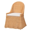 bali & pari Maya Natural Rattan Accent Chair Light Honey