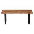 bali & pari Apio Wood Epoxy Resin Coffee Table with Glass Inlay