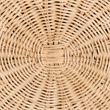 bali & pari Ying Round Natural Rattan Ottoman with Cushion