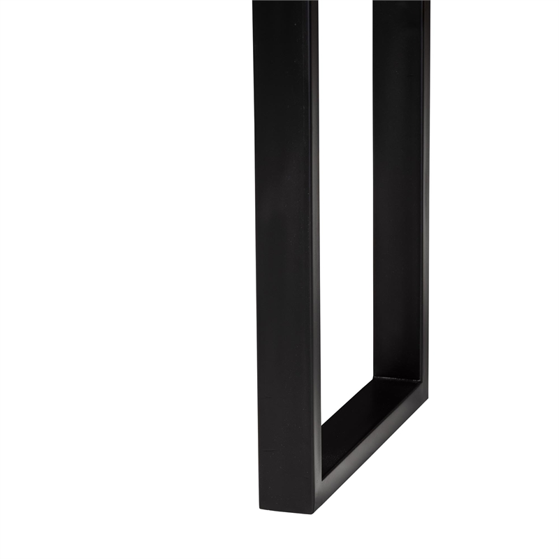 bali & pari Apio Wood Epoxy Resin Console Table with Glass Inlay