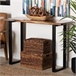bali & pari Apio Wood Epoxy Resin Console Table with Glass Inlay