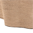 bali & pari Edna Natural Jute Coffee Table Textured Handwoven Irregular Shape