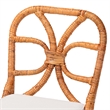 bali & pari Alondra Natural Rattan Dining Chair Handwoven Wicker Side Chair