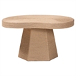 bali & pari Lenka Natural Jute Coffee Table Textured Handwoven Cocktail Table