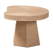 bali & pari Lenka Natural Jute Coffee Table Textured Handwoven Cocktail Table