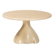 bali & pari Aponi Marbled Resin Coffee Table Sculptural Center Table Cream