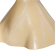 bali & pari Aponi Marbled Resin Coffee Table Sculptural Center Table Cream