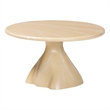 bali & pari Aponi Marbled Resin Coffee Table Sculptural Center Table Cream