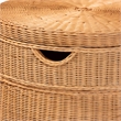 bali & pari Dayo Scalloped Natural Rattan Console Table with Drawer