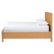 bali & pari Maritza Scalloped Natural Rattan Bed Frame Queen