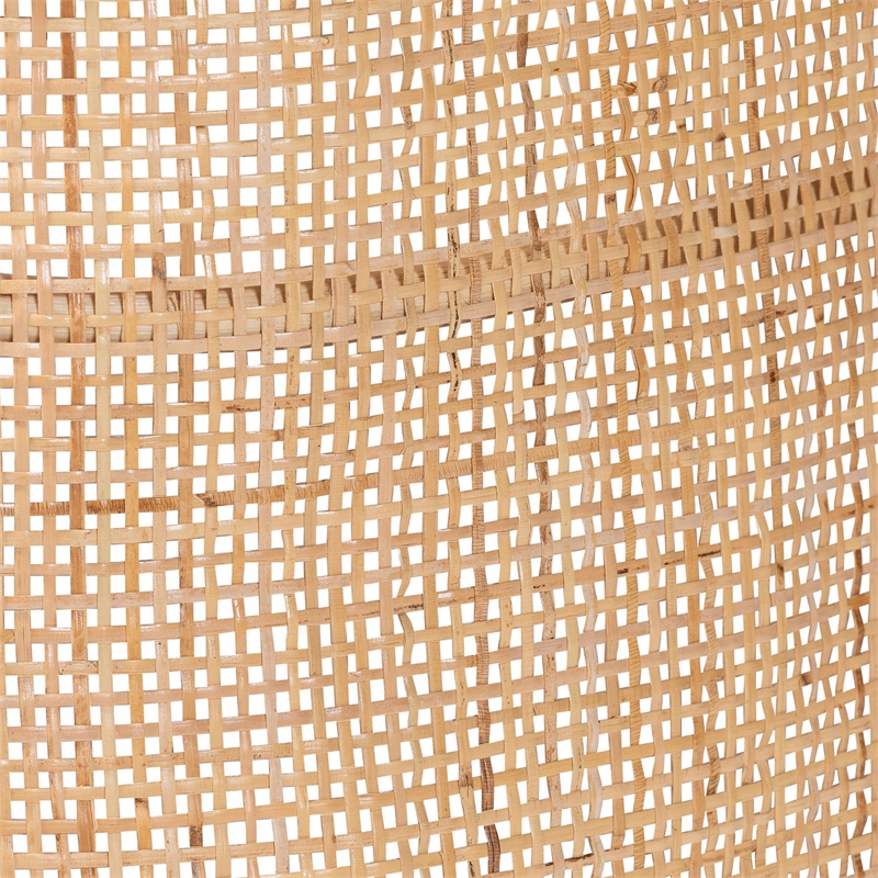 bali & pari Fiore Natural Rattan Bed Frame Handwoven Wicker Headboard Queen