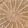 bali & pari Ying Round Natural Rattan Ottoman with Cushion