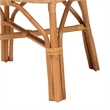 bali & pari Adam Natural Rattan Dining Chair with Curved Backrest