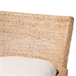 bali & pari Ridley Seagrass Counter Stool with Mahogany Wood Frame Whitewash