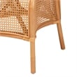 bali & pari Travis 5-Piece Natural Rattan Dining Set Handwoven Wicker Set