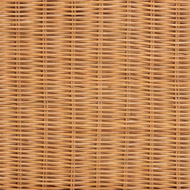 bali & pari Melanie Natural Rattan Bed Coastal Boho Bed Frame Queen