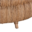 bali & pari Roma Rattan and Seagrass Coffee Table Low Profile Boho Accent Table