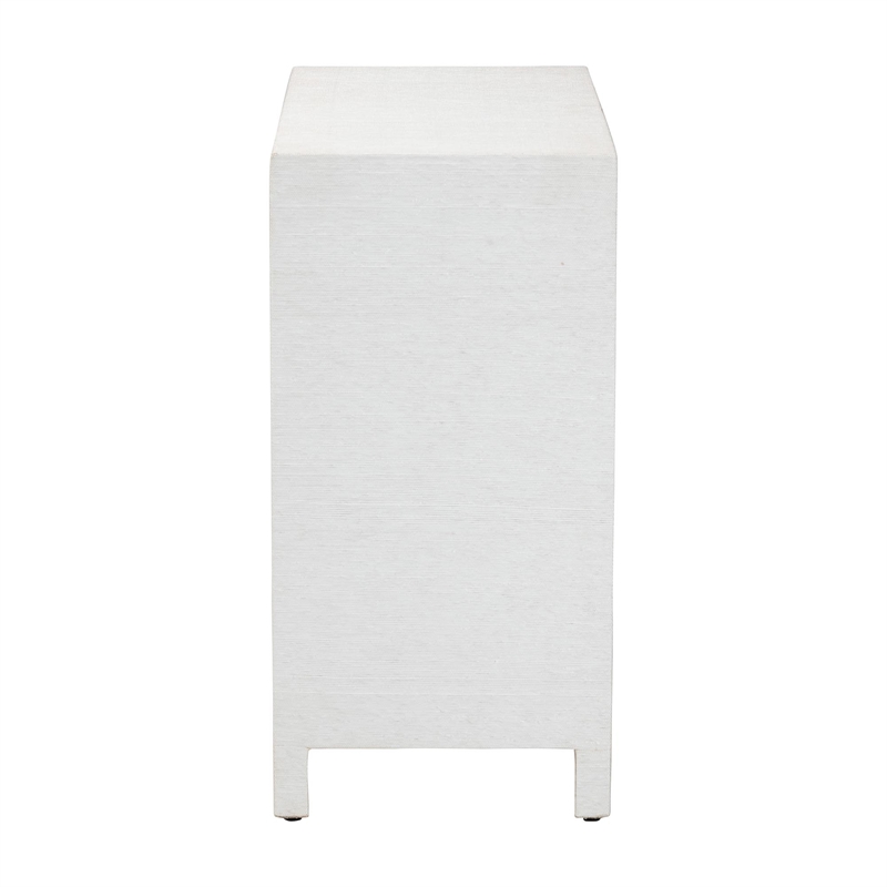 bali & pari Ximena Grasscloth Storage Cabinet 2-Door Woven Accent Cabinet