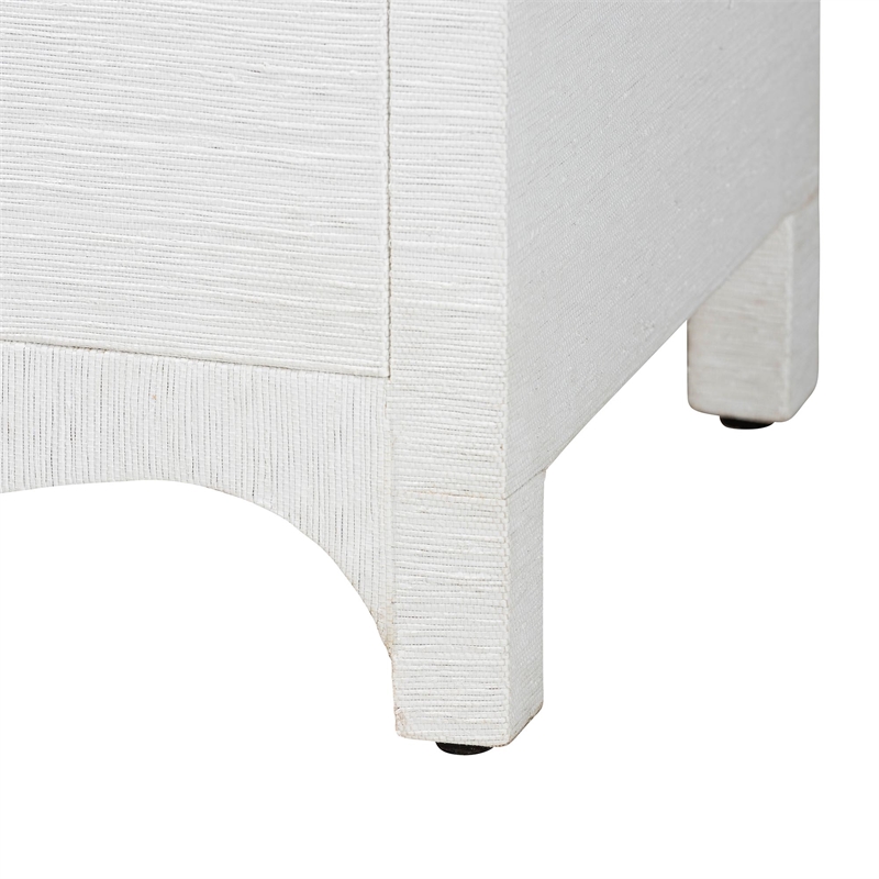 bali & pari Ximena Grasscloth Storage Cabinet 2-Door Woven Accent Cabinet
