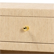 bali & pari William Grasscloth 1-Drawer Nightstand with Open Shelves