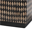 bali & pari Paulo Decorative End Table with Bamboo Diamond Pattern