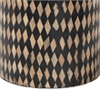 bali & pari Paulo Decorative End Table with Bamboo Diamond Pattern