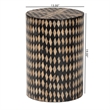bali & pari Paulo Decorative End Table with Bamboo Diamond Pattern