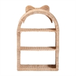 bali & pari Creusa Natural Rattan Wall Shelf 3-Tier Decorative Storage Rack