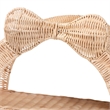 bali & pari Creusa Natural Rattan Wall Shelf 3-Tier Decorative Storage Rack