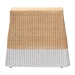 bali & pari Palm Scallop Natural Rattan Console Table White/Natural