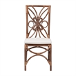 bali & pari Brama Natural Rattan Dining Chair with Decorative Backrest