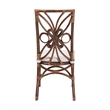 bali & pari Brama Natural Rattan Dining Chair with Decorative Backrest