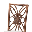 bali & pari Brama Natural Rattan Dining Chair with Decorative Backrest