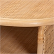 bali & pari Dyna Natural Rattan Coffee Table with Open Shelf